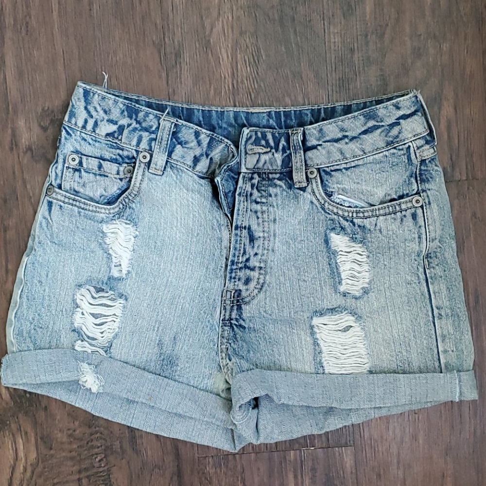 Denim shorts